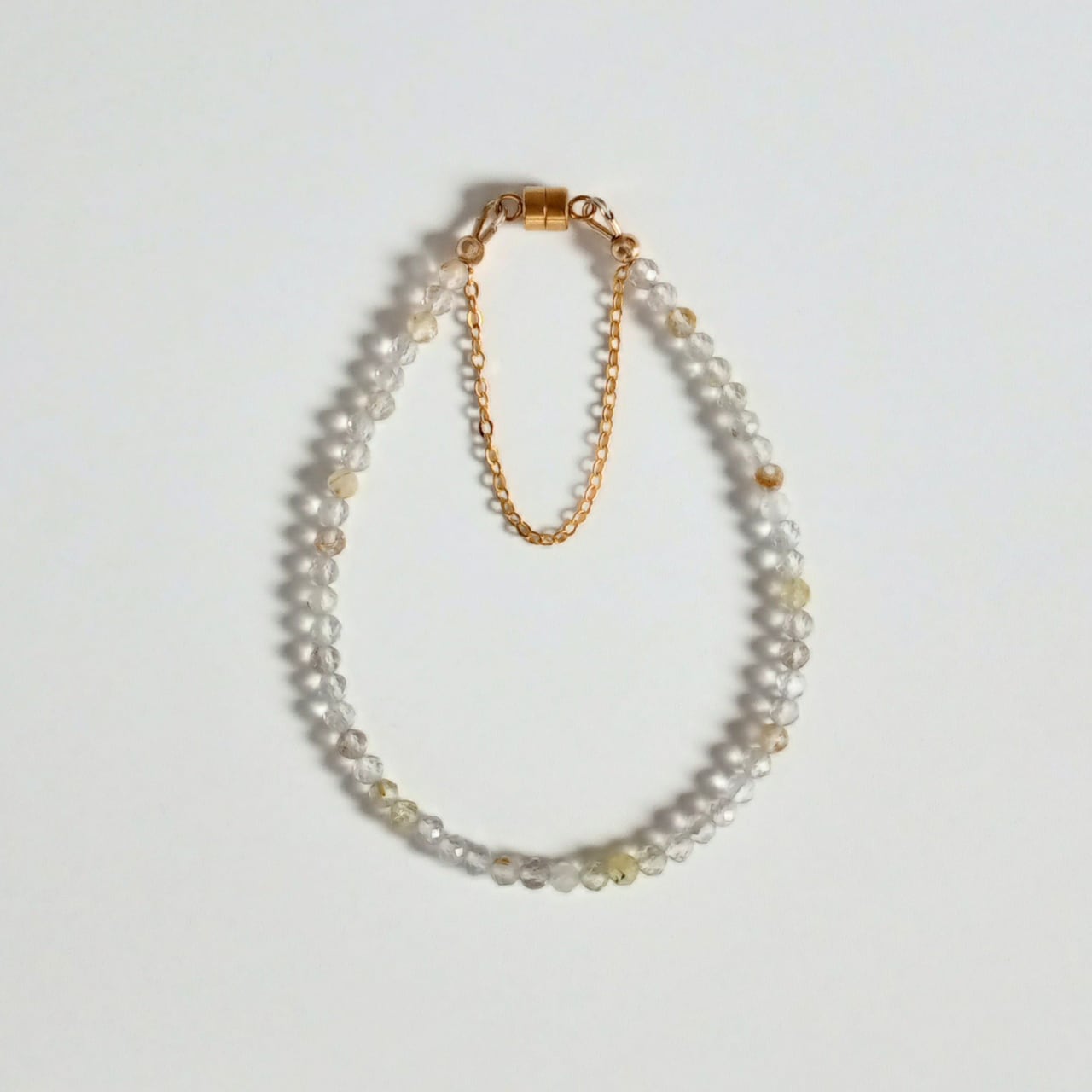 【ブラジル産】ルチルクォーツ ブレスレット|SUS304(ゴールド)日本製〈ギフトボックス付き〉