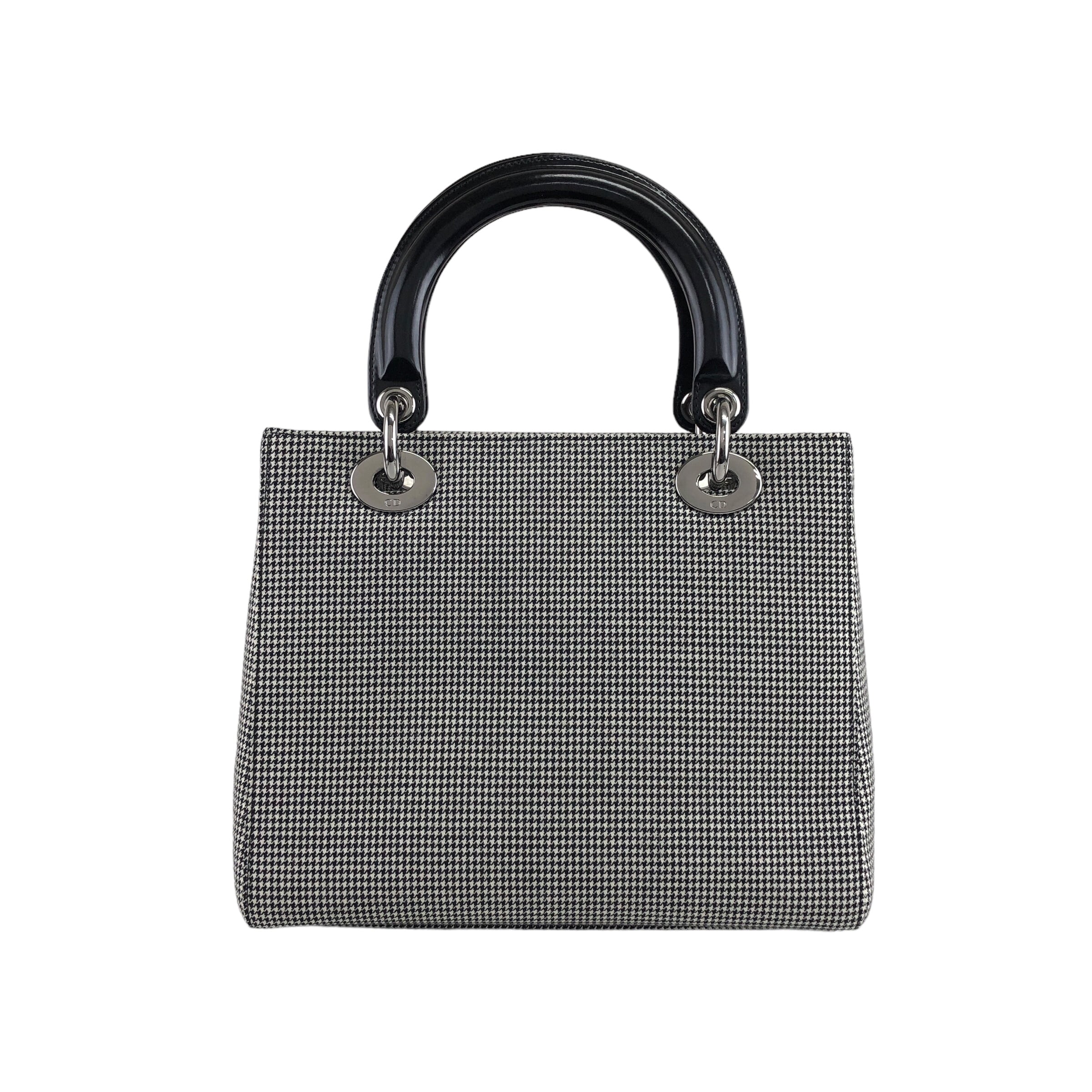 CHRISTIAN DIOR ハウンドトゥース トートバッグ ディオール CHRISTIAN