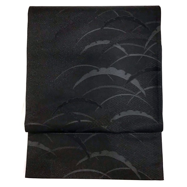 袋帯・正絹・喪服用・No.200701-1056・梱包サイズ60