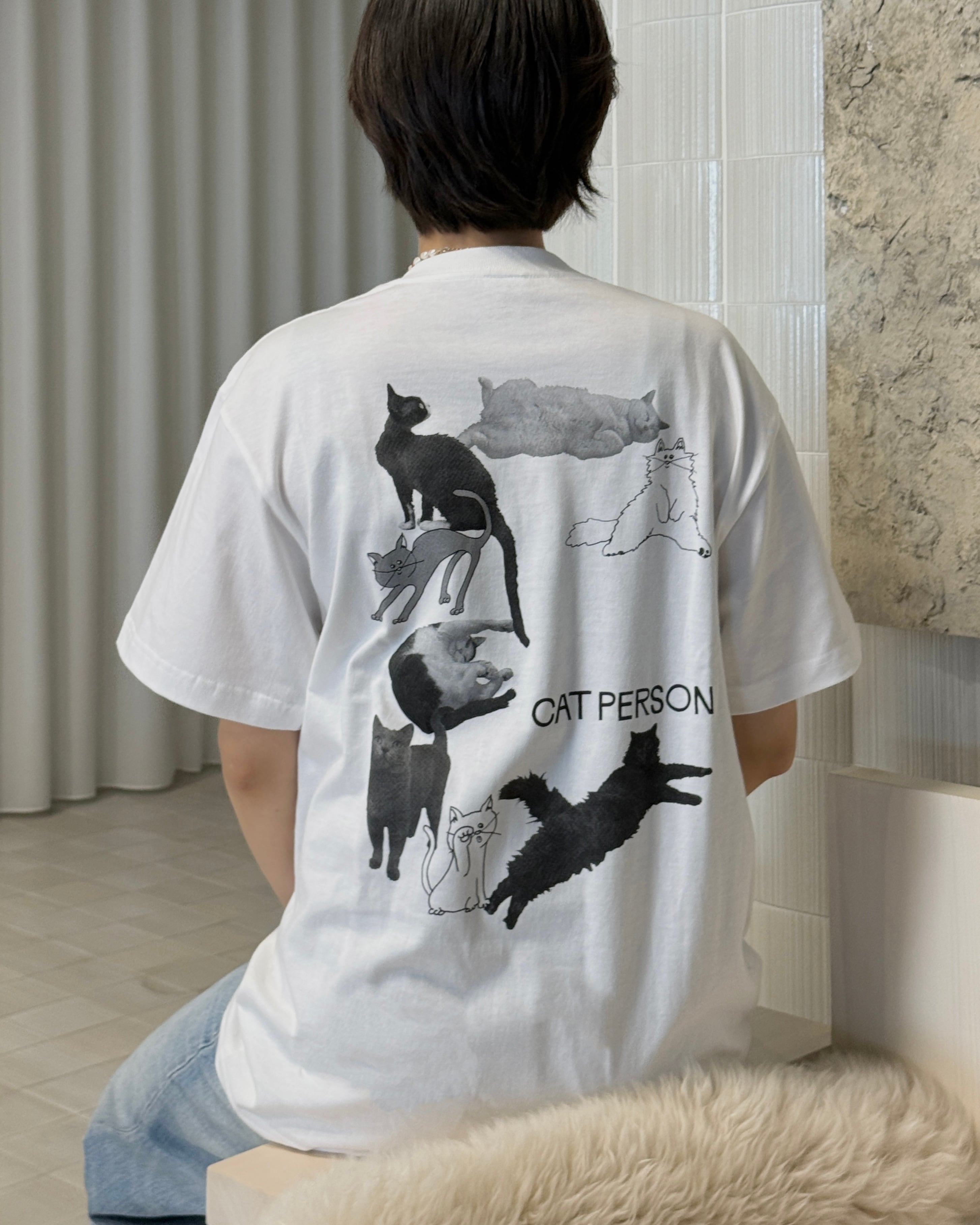 NEW】CAT PERSON T-Shirt | Ouida