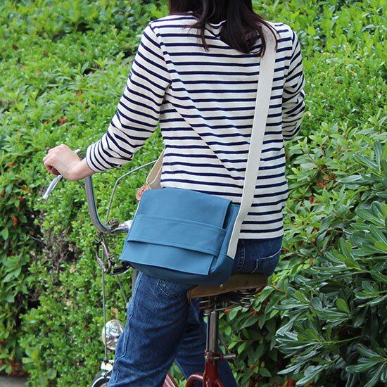 dally :ブルーグレー（高島帆布ショルダーバッグ） | clueto