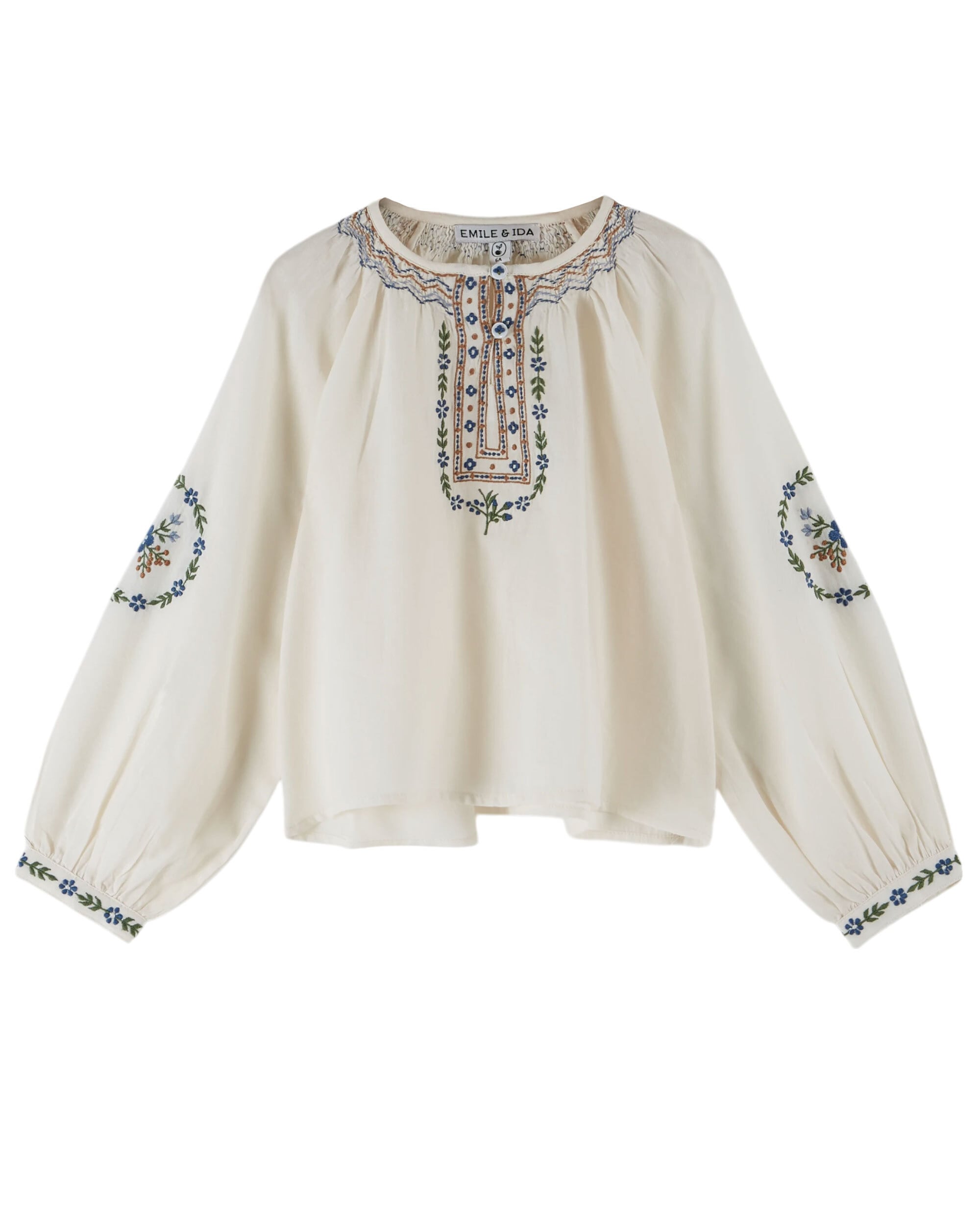 【Emile et Ida】Ethnic embroidered blouse