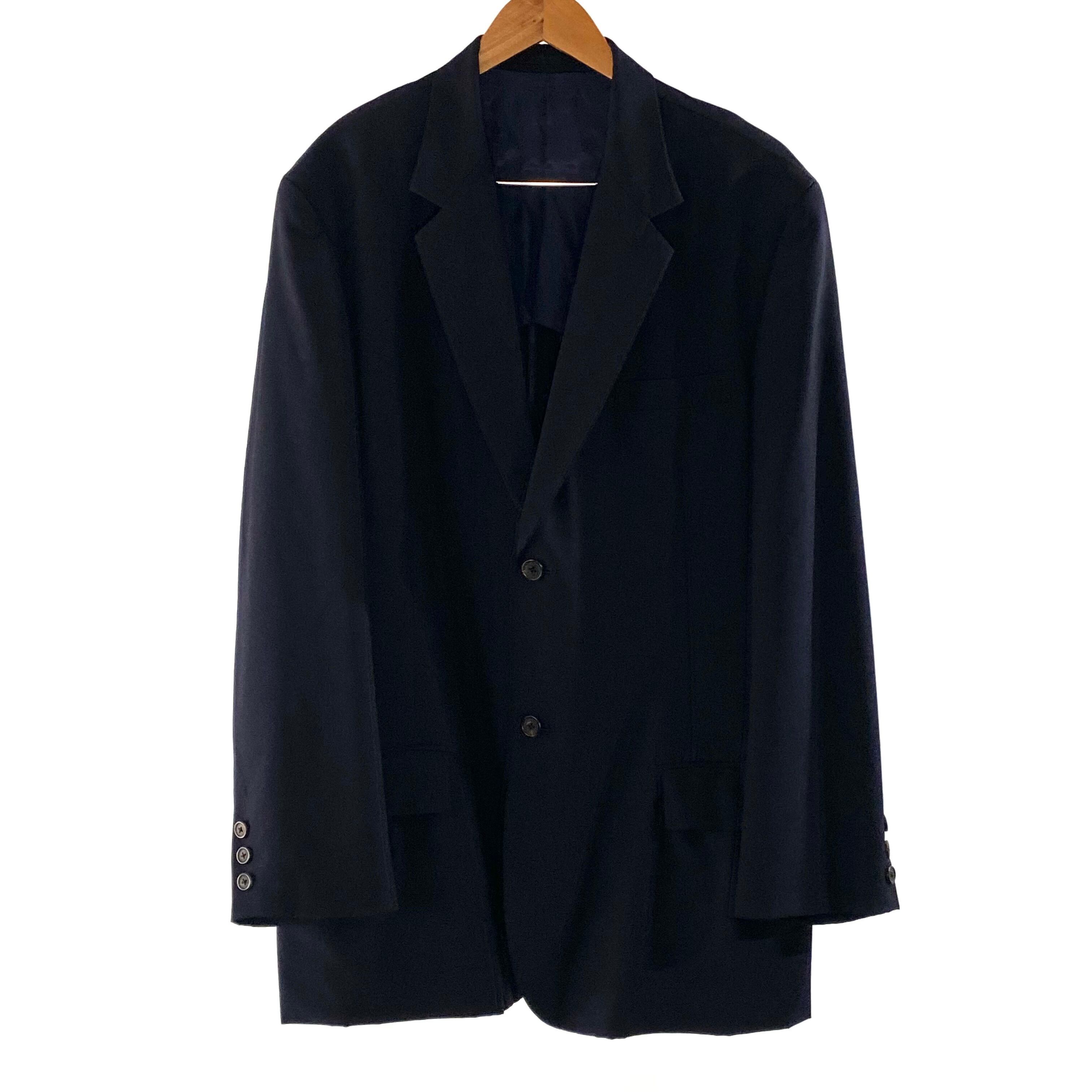 ヨウジヤマモト ワイズ テーラードジャケット yohji yamamoto - Y's for men | COTTON LINEN VIYELLA 2-BUTTONS