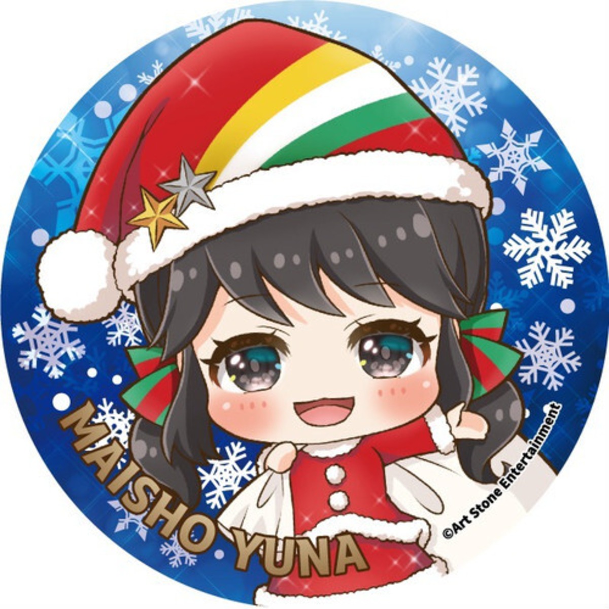 クリスマス缶バッジ】サンタver. 舞生ユナ | ASEオンラインショップ