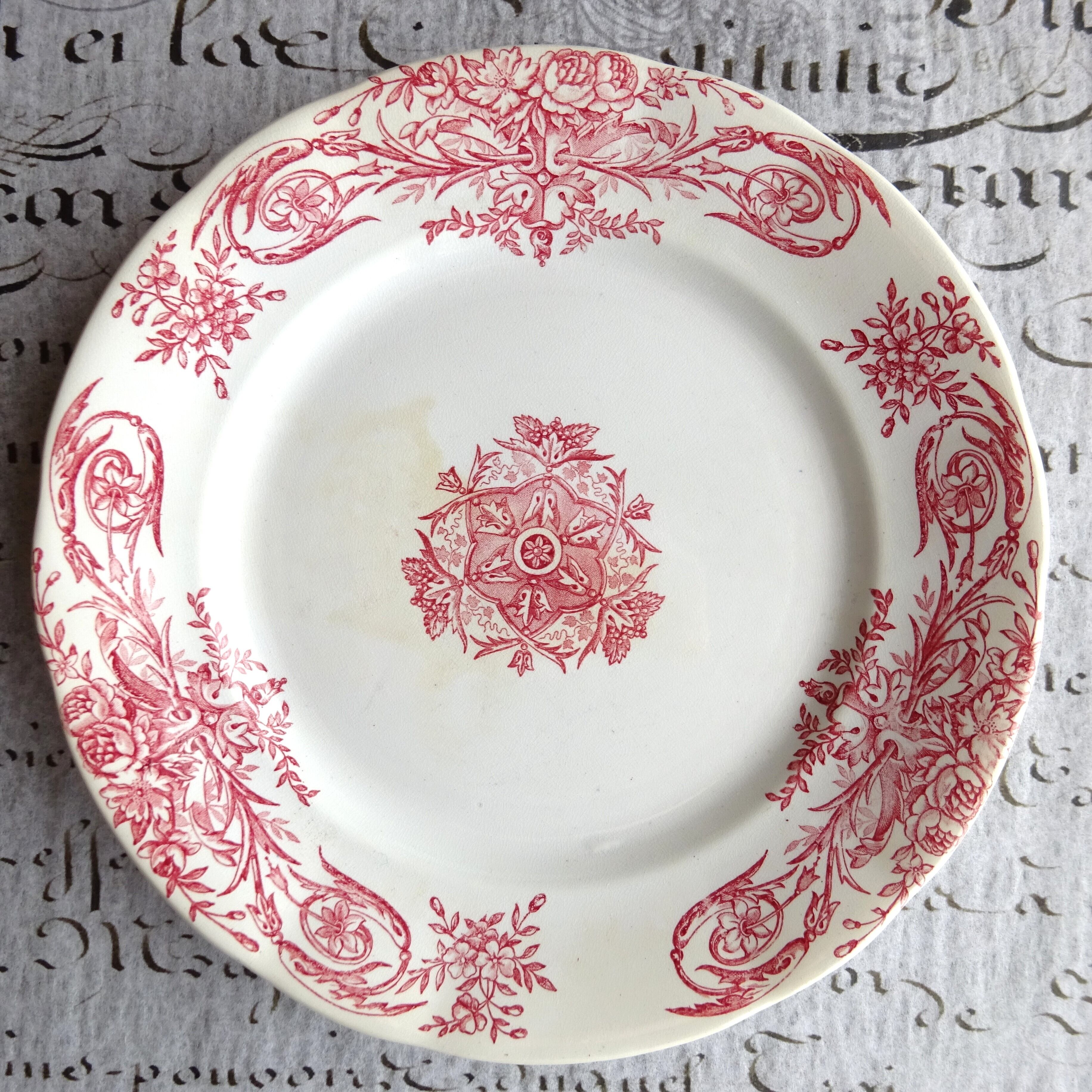 2枚set ペクソンヌ PEXONNE 平皿 プレート フランス Pexonne ペクソンヌ | ぽわにえ・だむーる 〜 アンティーク