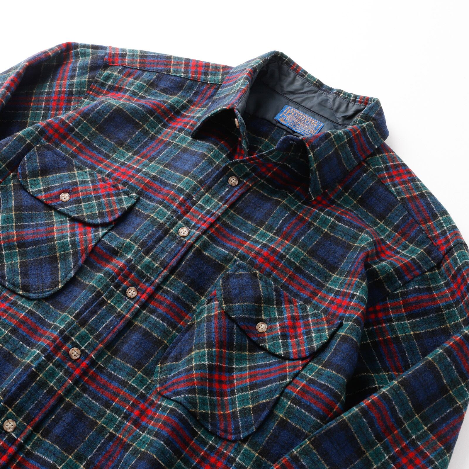 好配色 PENDLETON ウールシャツ 赤×緑 USA製 50s〜60s PENDLETON 好
