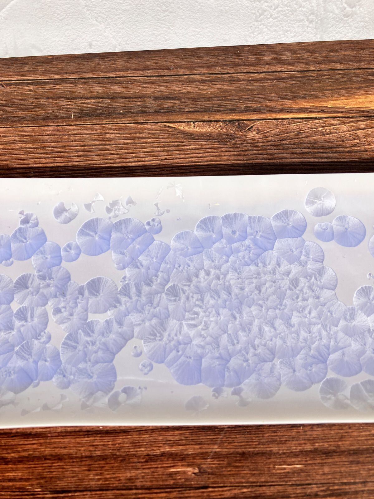 花結晶 長皿 角皿 紫 （清水焼 京焼） | 若林陶器