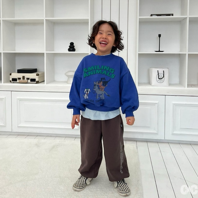 《送料無料》予約:レタリングジョガーパンツ【cantuccistudio】※ジュニアサイズ