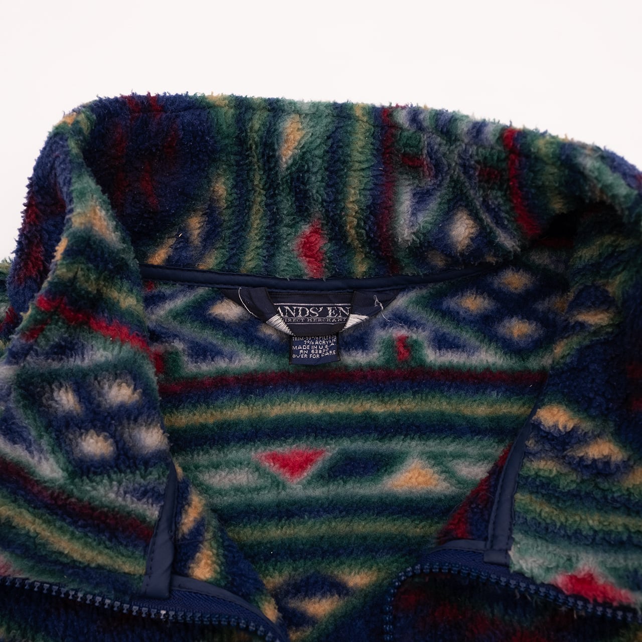 USED】90s LANDS' END ランズエンド Fleece Jacket フリースジャケット