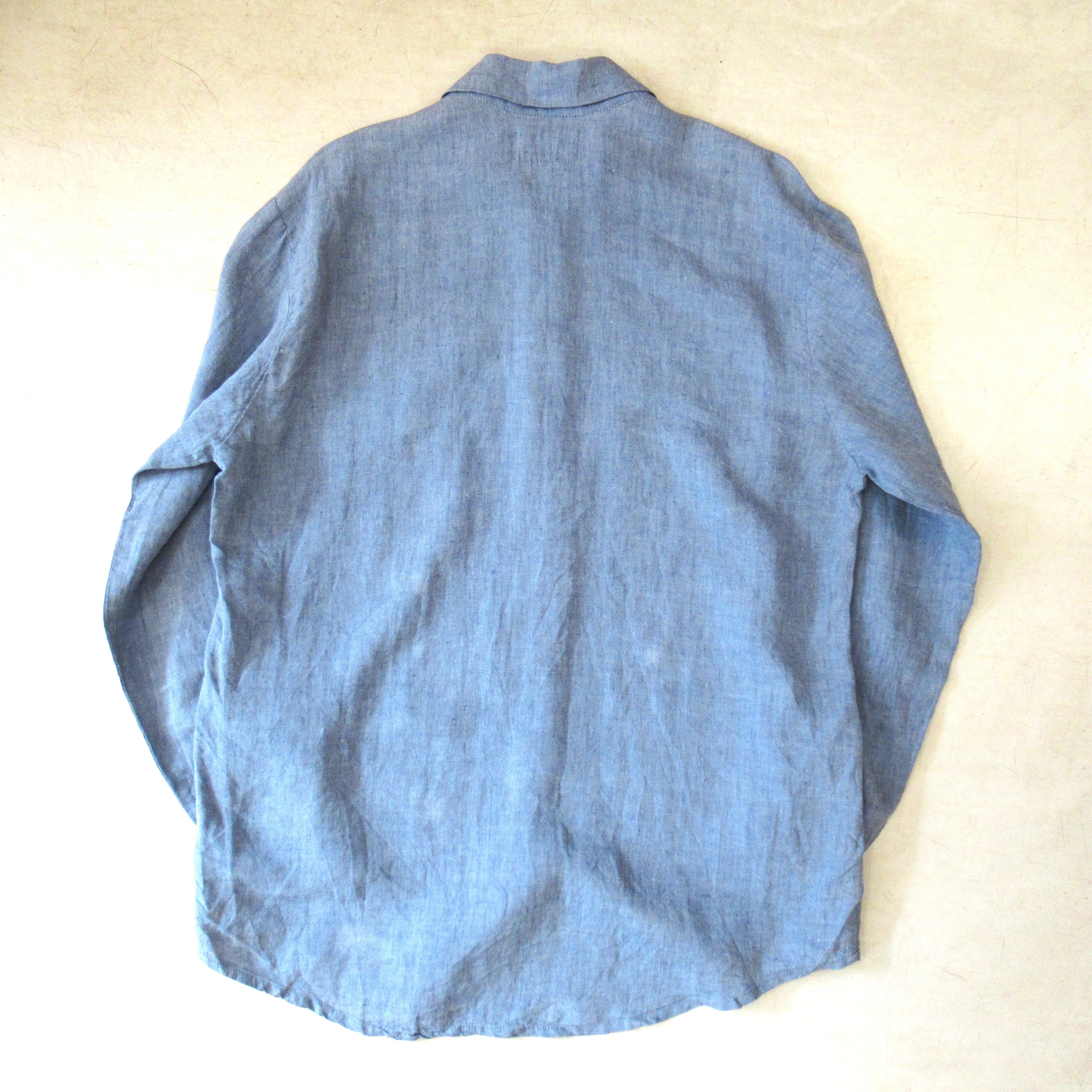90S FLAX Linen Shirt【SMALL（実寸XL）】 | drop by