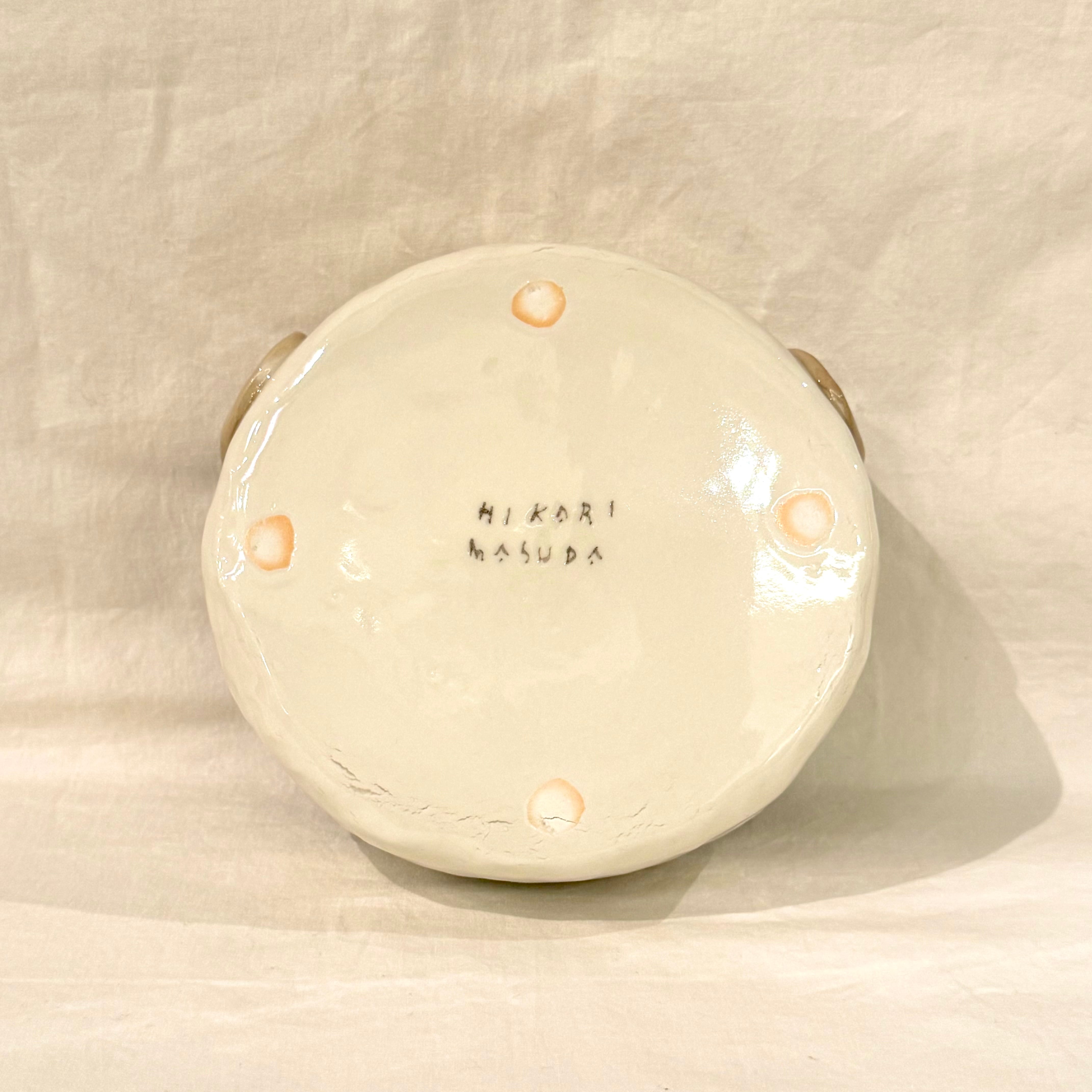新品 未使用品 増田光 平台皿 植木鉢 陶器 小物置き 大皿 平皿 増田光 / 犬平鉢【I～L】 | cafe&books bibliotheque ONLINE STORE
