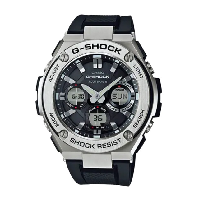 送料無料　カシオ G-SHOCK "G-STEEL"   電波ソーラー GST-W110-1AJF