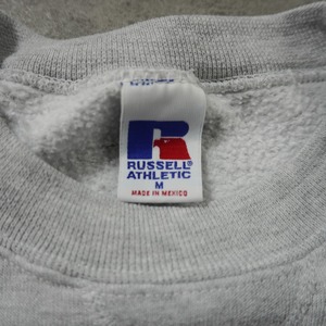 90s Russell Athletic sweatshirt solid gray M 古着