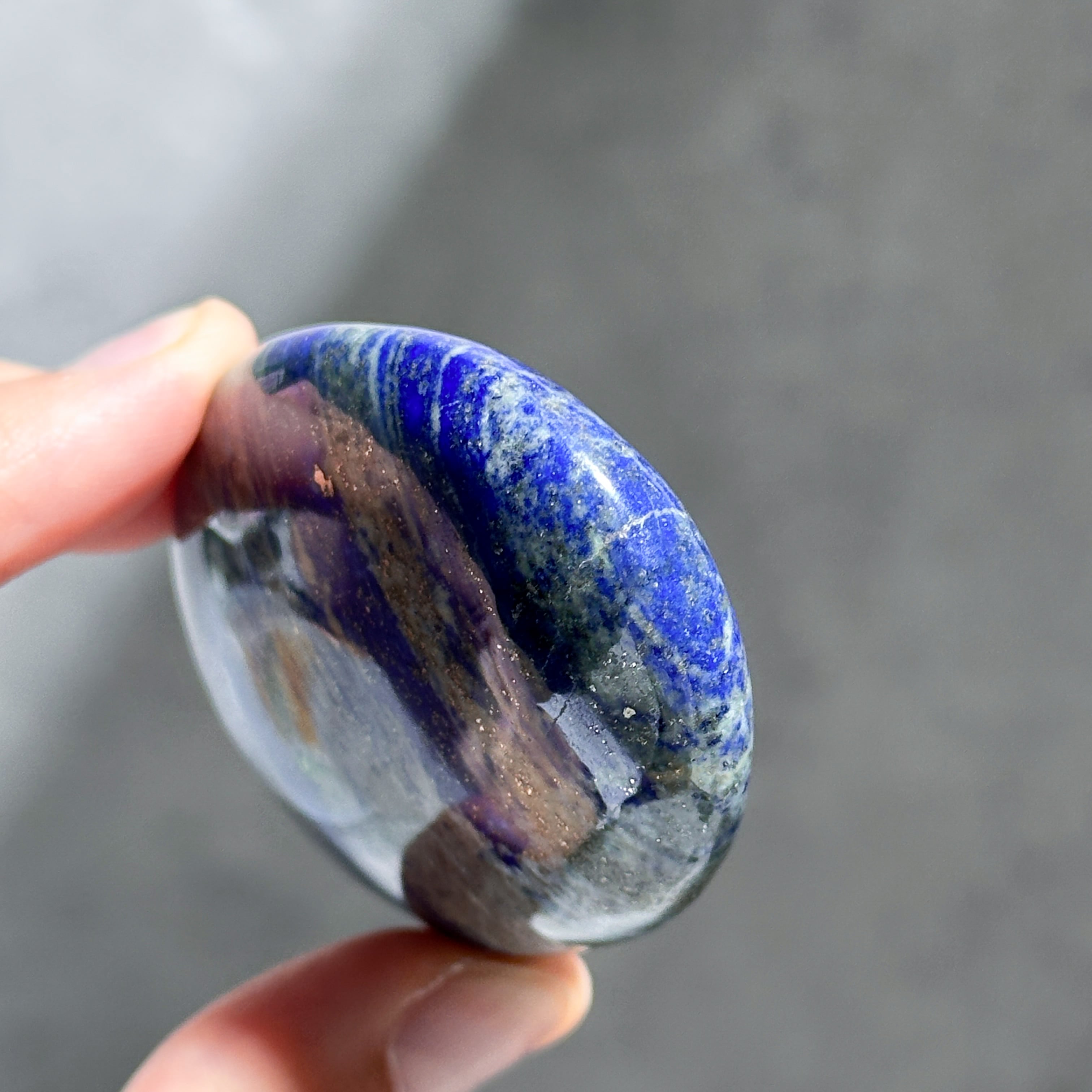 ラピスラズリ パームストーン81◇ Lapis Lazuli ◇天然石・鉱物