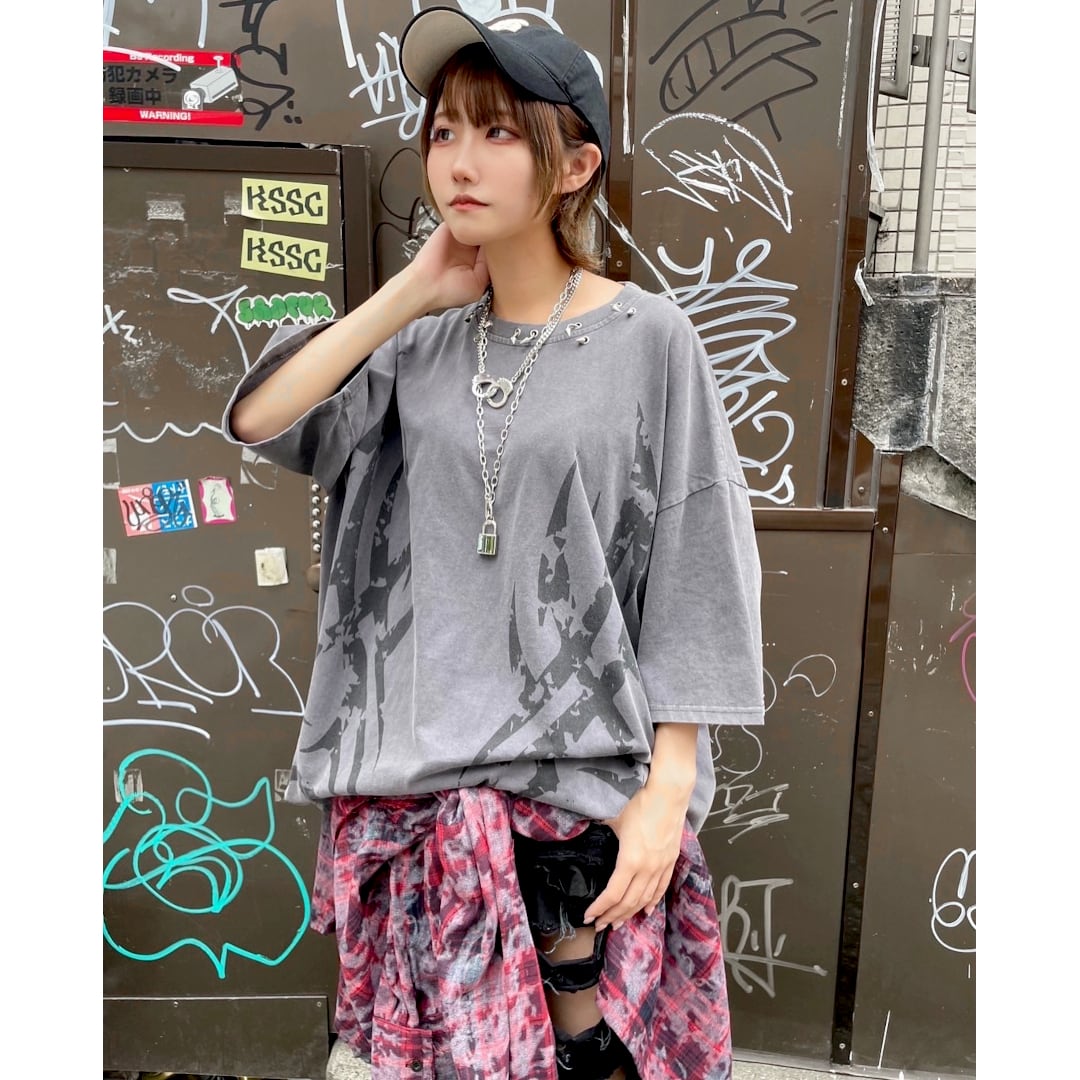 WASHトライバルピアスTシャツ | VOLCAN&APHRODITE 公式通販