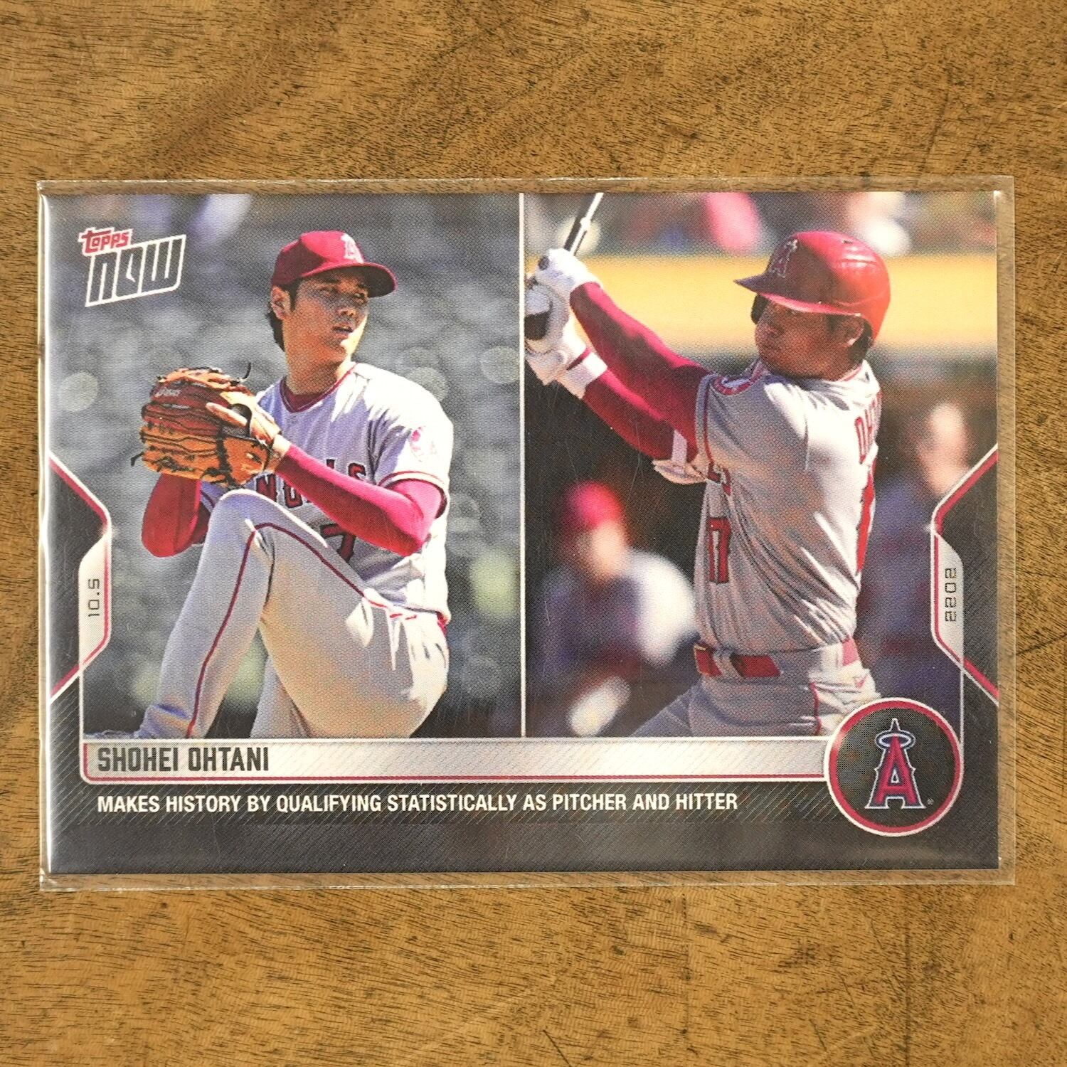 3922G5 大谷翔平 topps now（24時間限定販売） 1900年以降で初めて被