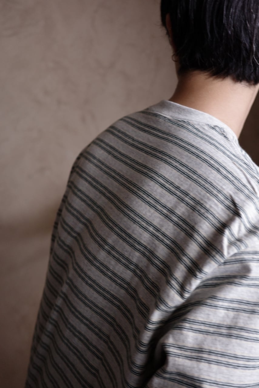 ENDS and MEANS / Horizontal Striped Tee | iremono
