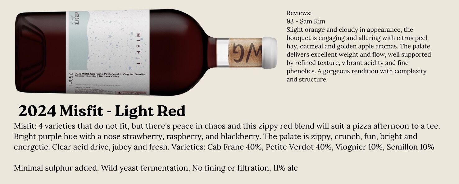2024 Misfit - Light Red　White Gate Wine Co.