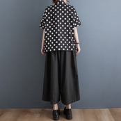 ドット&立体ローズ シャツ 30059