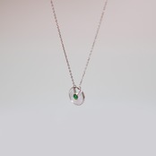 SV Guatemala shell 翡翠ネックレス A貨翡翠 jd_ne1289