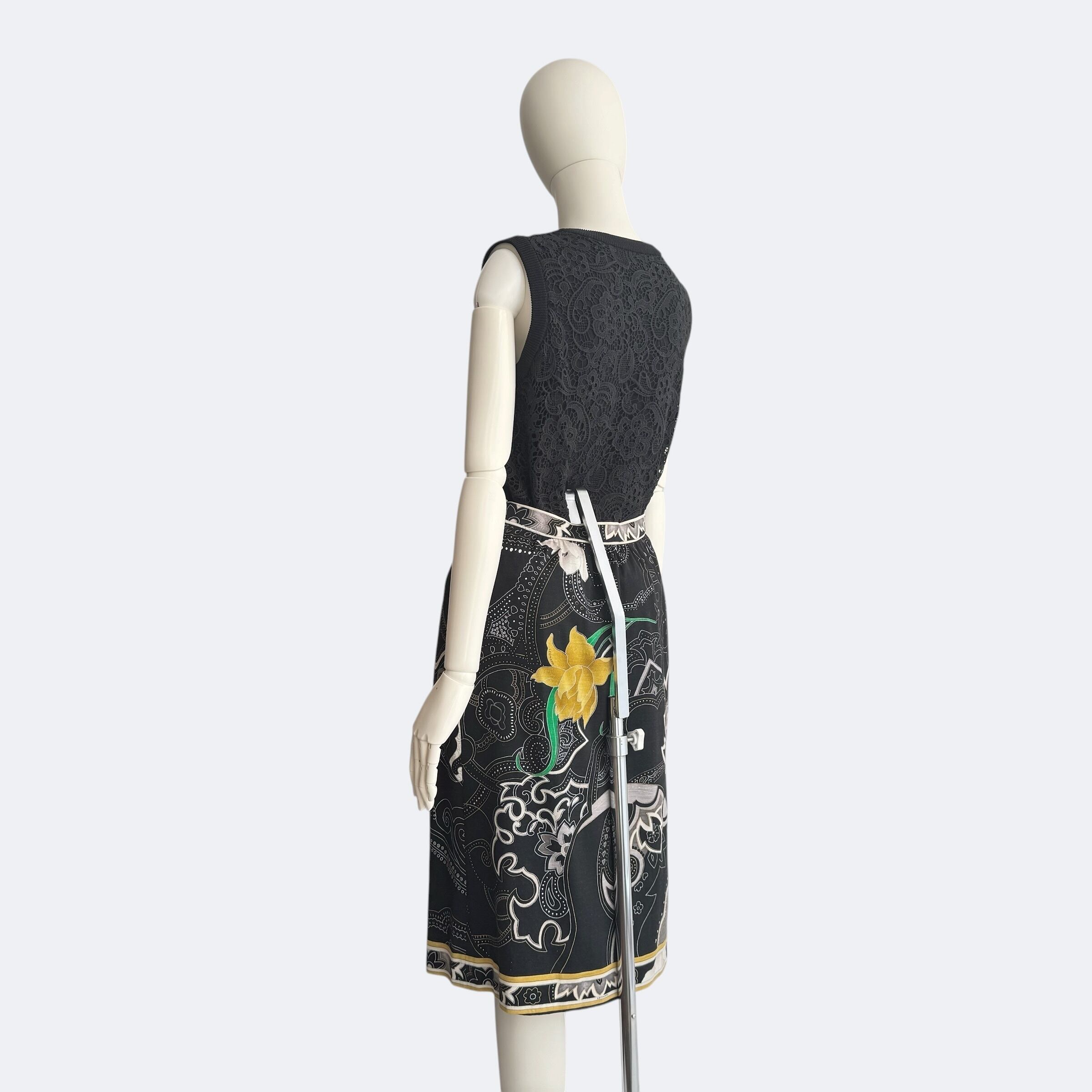LEONARD 花柄 ひざ丈スカート ブラック LEONARD FASHION レオナール スカート ブラック 花柄 ひざ丈 | monchouchou