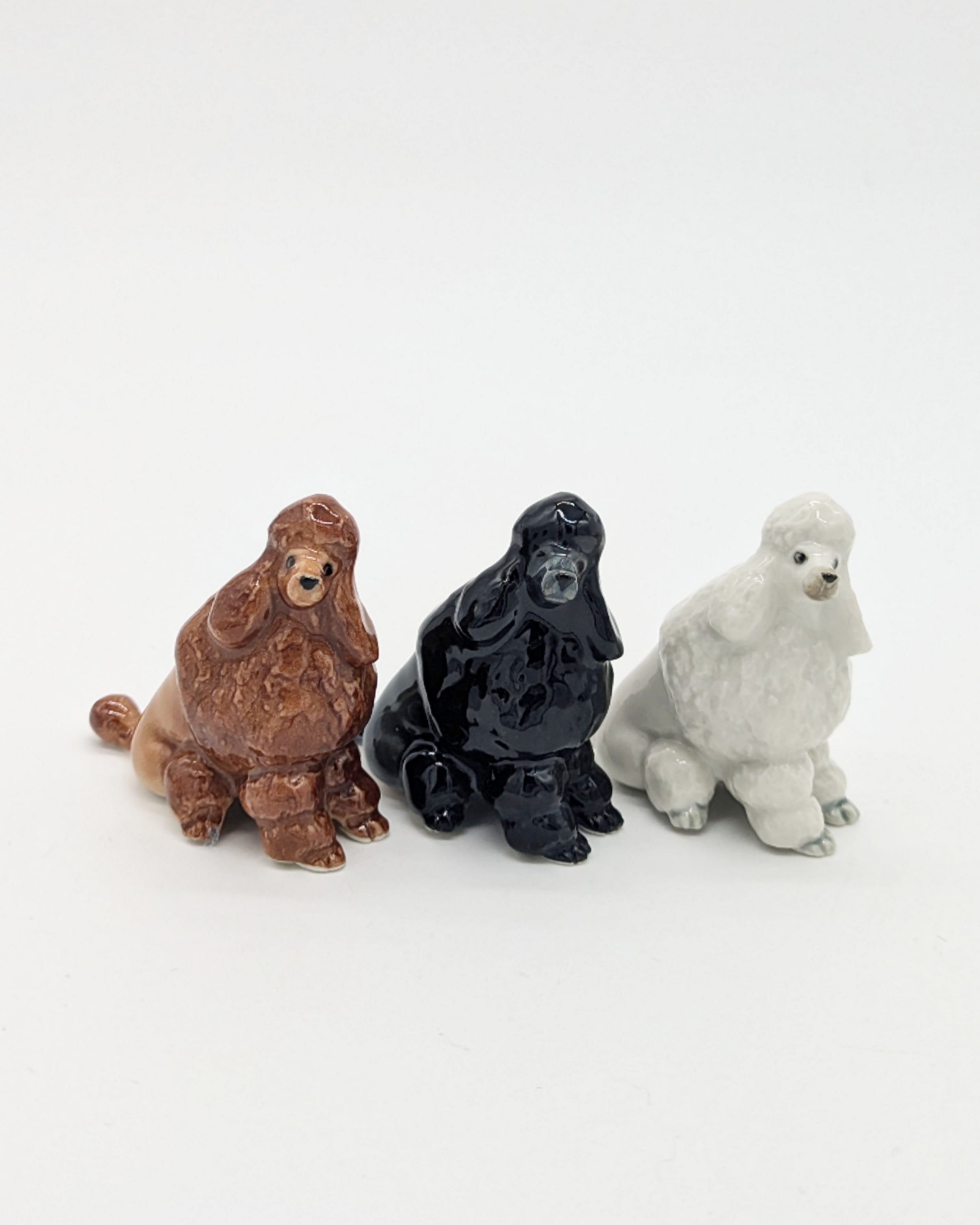 【ミニチュア陶器】Poodle~sitting~