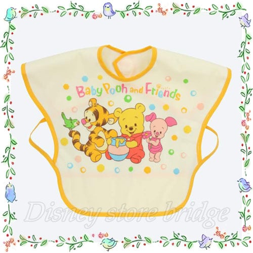 プーさん&フレンズ ベビースタイ パーク限定 東京ディズニーランド 東京ディズニーシー イエロー よだれ掛け ベビーグッズ エプロン 赤ちゃん用品 食事用スタイ