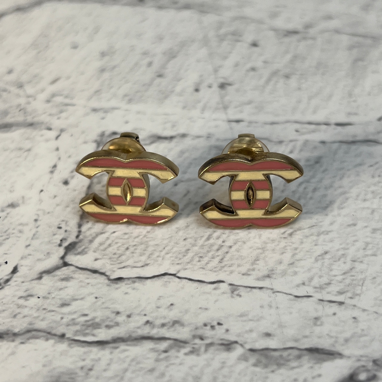 CHANEL シャネル イヤリング ピンク A-10733