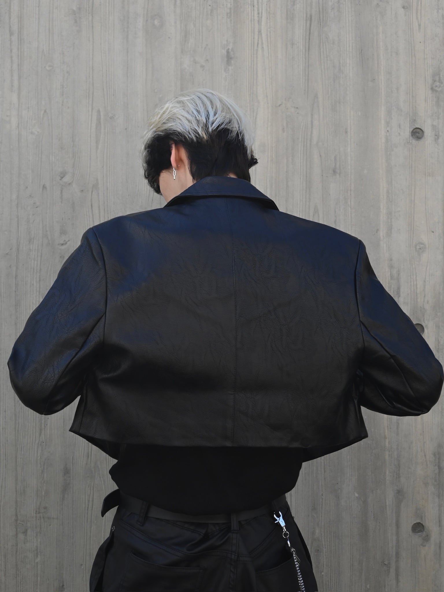 ALUDE SELECT】short leather jacket | 【ALUDE】韓国メンズファッション