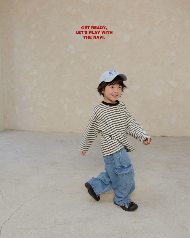 《送料無料》予約:ポケットワイドデニムパンツ【navi】