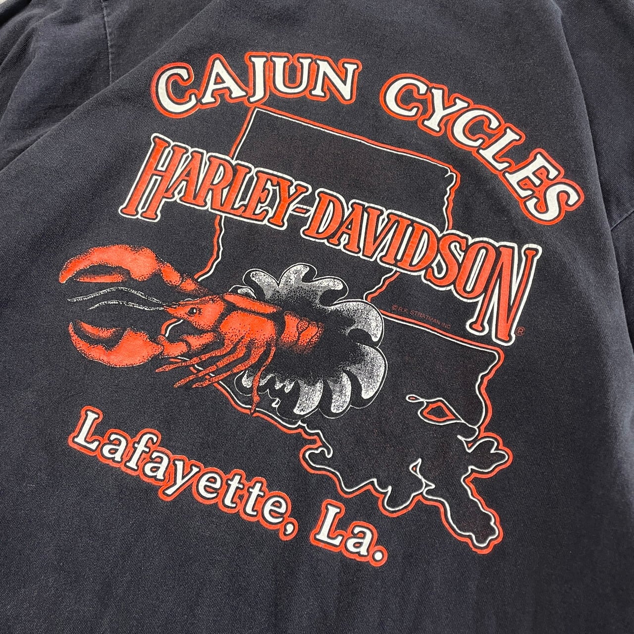 【TENDERLOIN テンダーロイン】TシャツM ビンテージハーレープリント入り 90s HARLEY DAVIDSON Tシャツ バックプリント ビンテージ M 90年代 USA