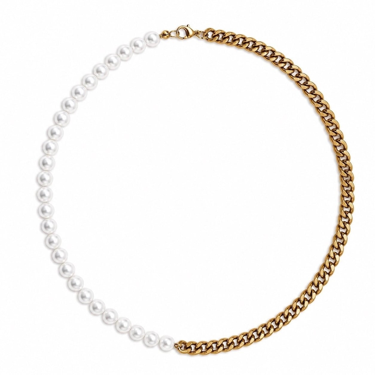 Joy Pearl Chain Necklace(ゴールド)
