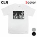 【セール】 シーエルアール コラボ Tシャツ メンズ レディース CLR 半袖 クルーネック 丸首 アート グラフィック S-XL STC-TS-001