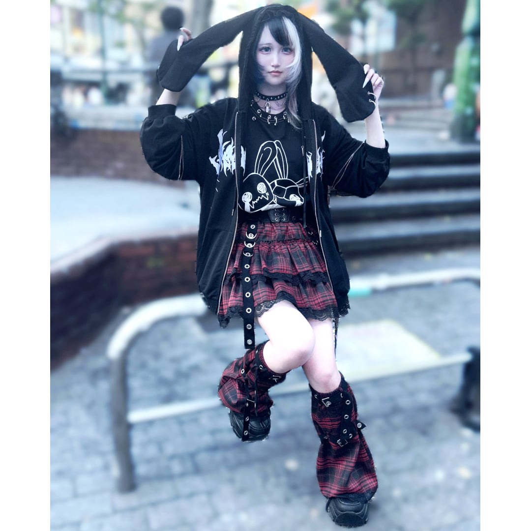 9/28 完売→再入荷!】新作☆ウサ耳ロゴZIPパーカー(薄手 9/28 完売→再入荷!】新作☆ウサ耳ロゴZIPパーカー(薄手