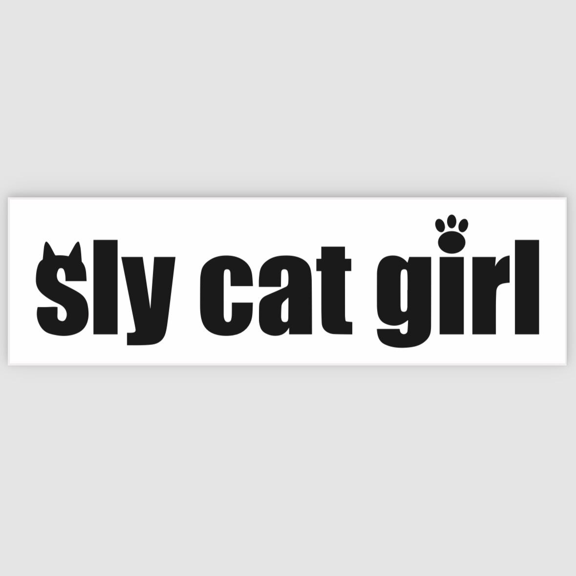 ロゴステッカー | sly cat girl