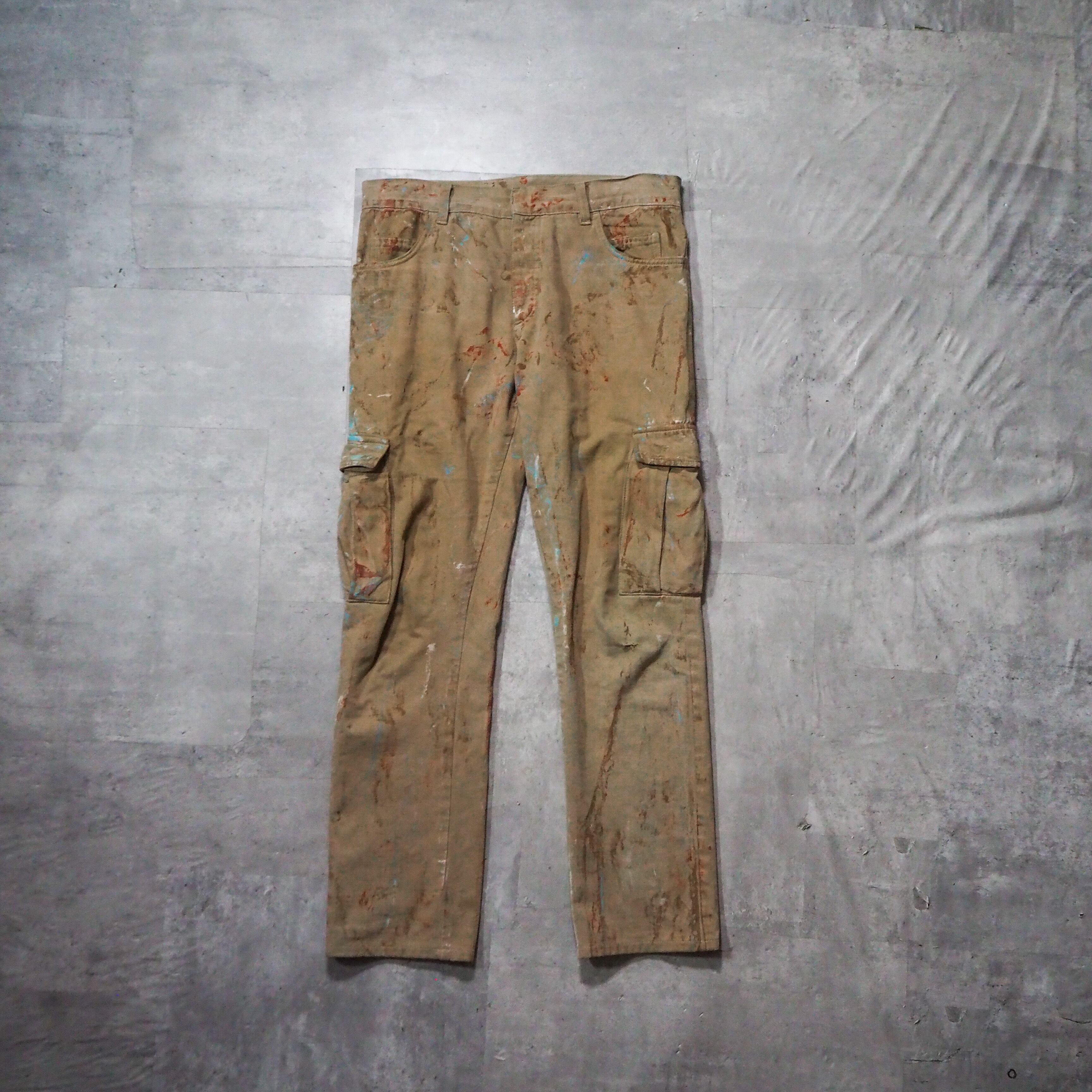 “BALMAIN” painted cargo pants バルマン ペイント加工 カーゴパンツ