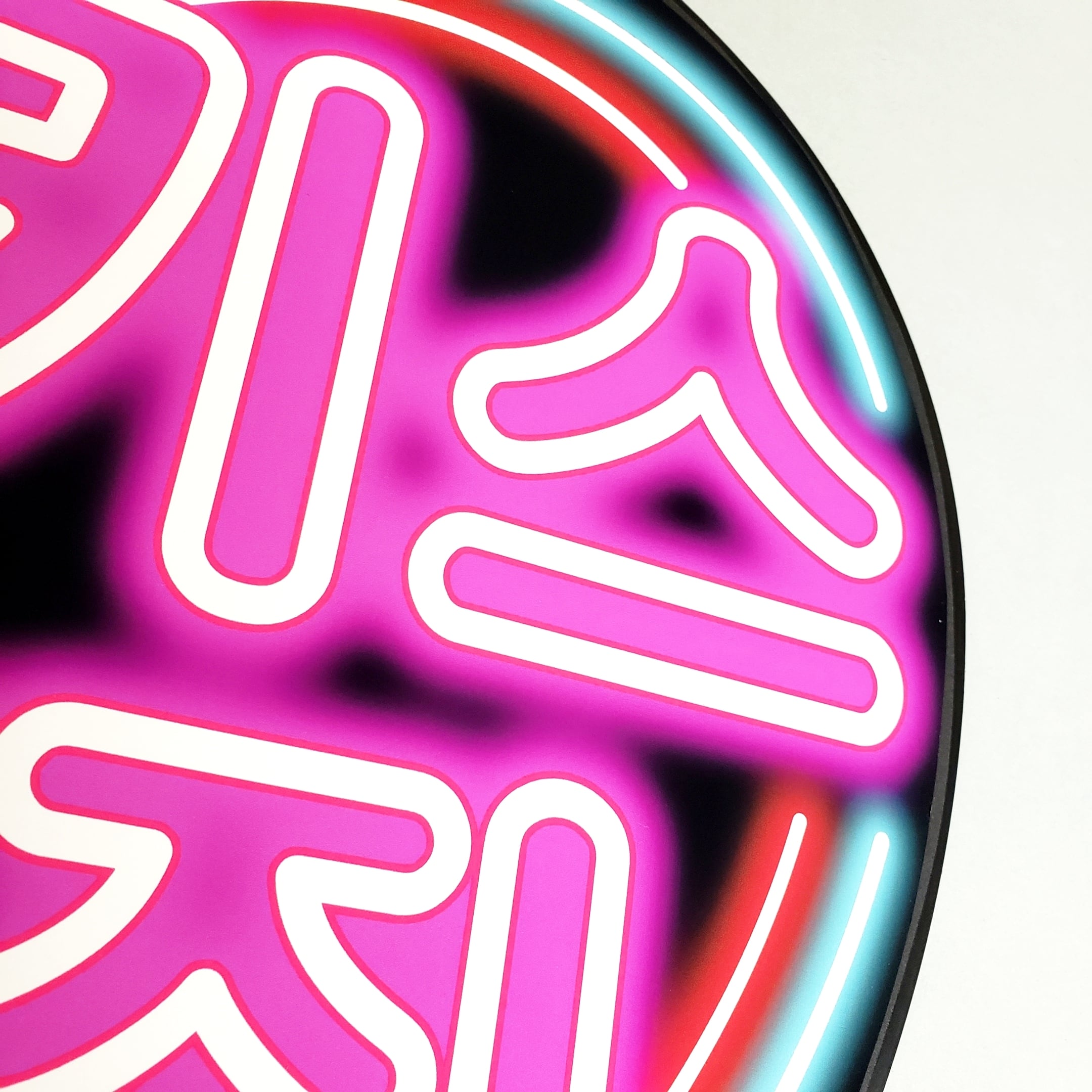 ネオン風ファンサもじ】『投げキスして』 [손키스 해줘]【プリント