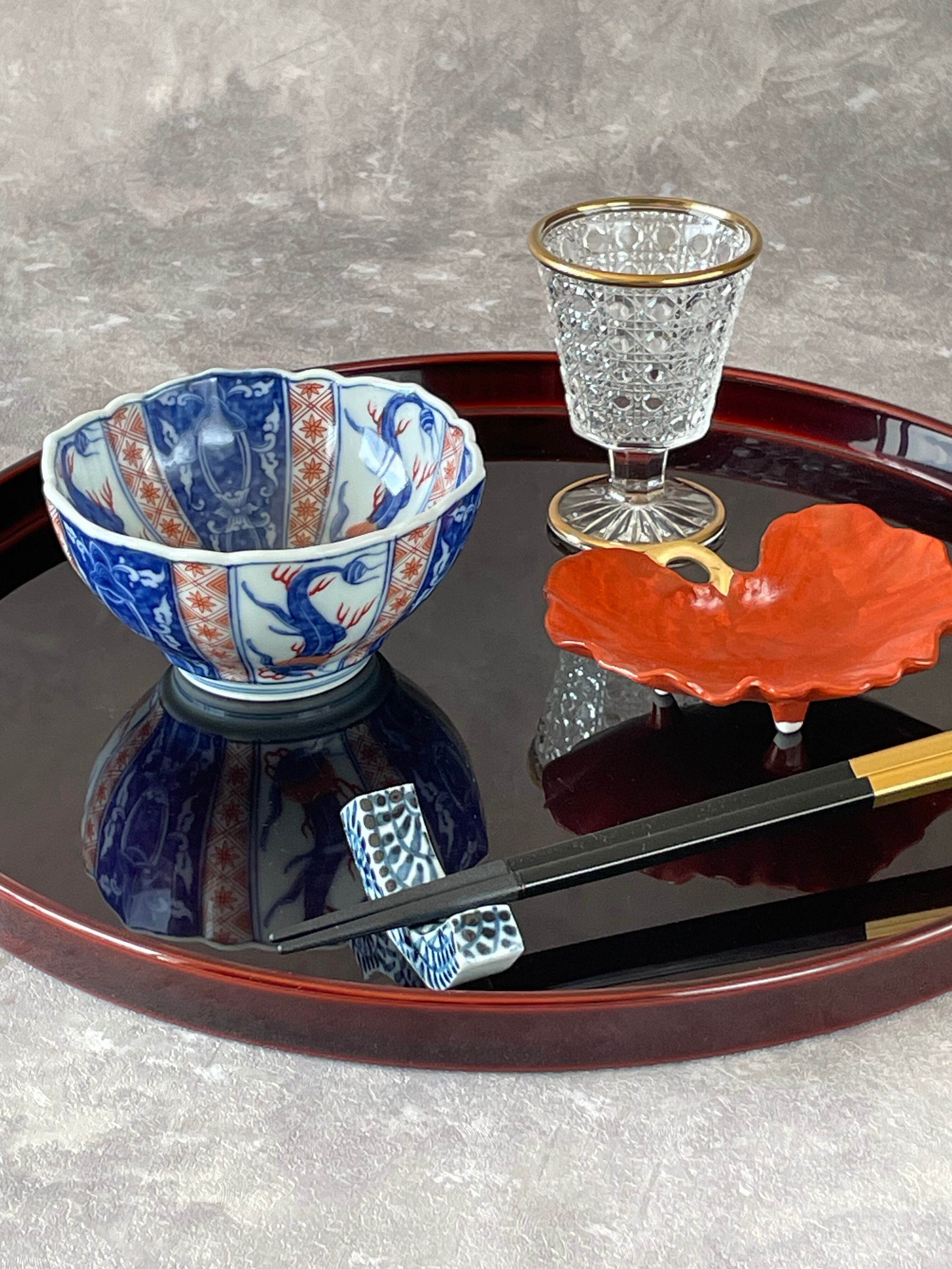 有田焼 染錦内外地紋三方龍絵小鉢 / 10cm | FUCHIGAMI TOJIKI