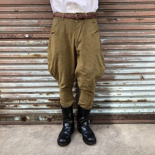 希少 40s 米軍 実物 US ARMY ウール ミリタリー レースアップ カーキ ジョッパーズ パンツ サルエル ヴィンテージ 30s 50s WWⅡ 74cm
