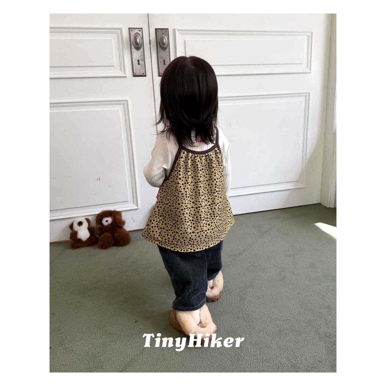 【取寄】Tiny Hiker レオパードワンピース｜冬服｜韓国子供服