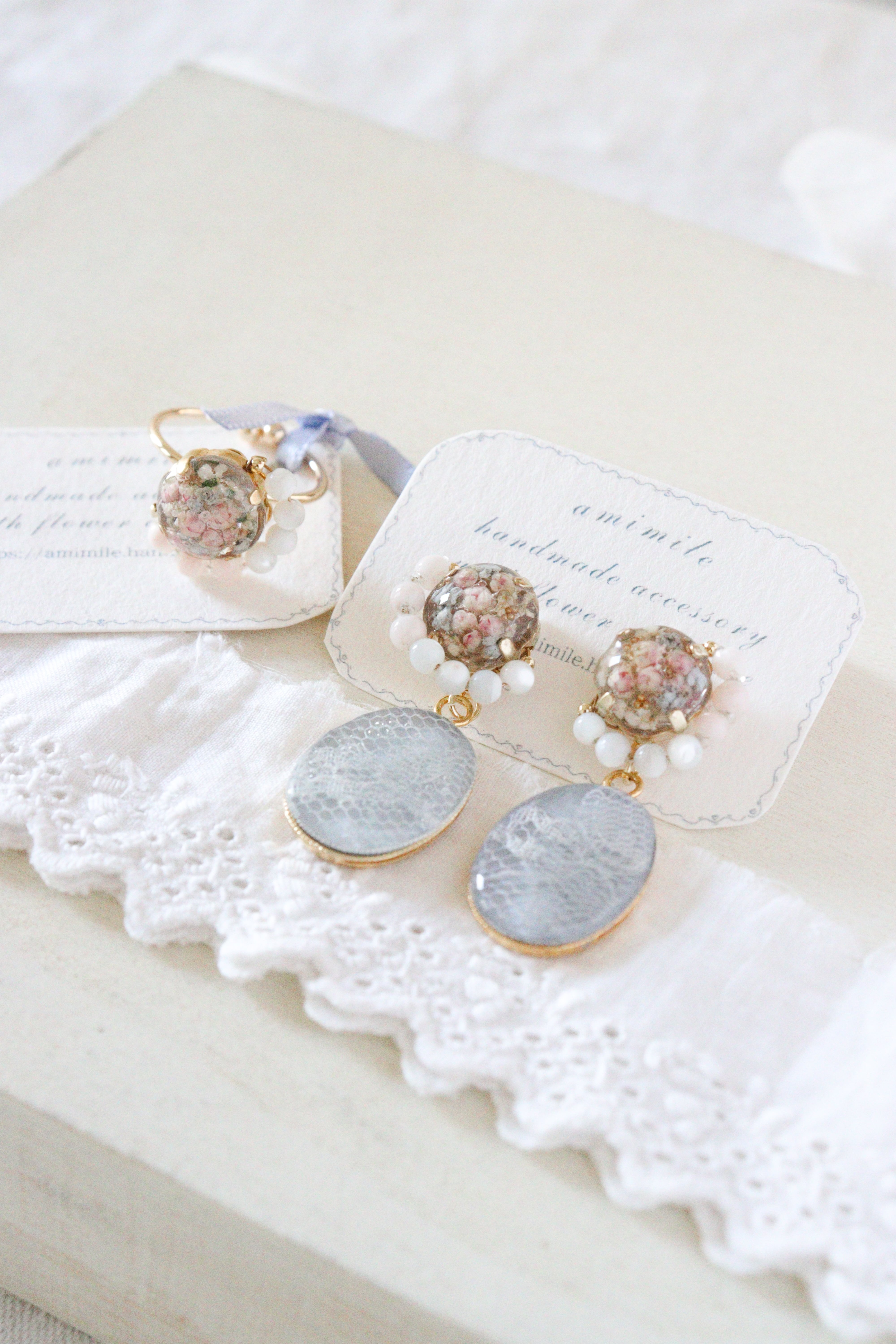 糸の宝石 〔 2点set 〕 snow