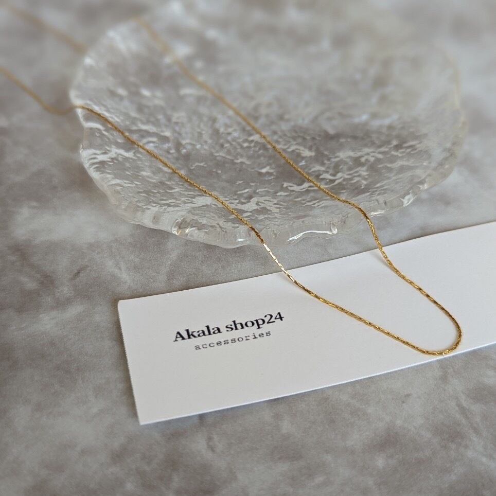 simple necklace 316L  /  シンプル ゴールド ネックレス