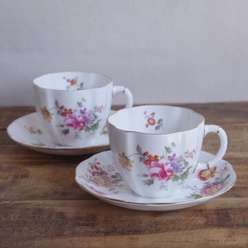 DENBY デンビー Pampas ブラウン カップ ソーサー パンパス ボーダー 