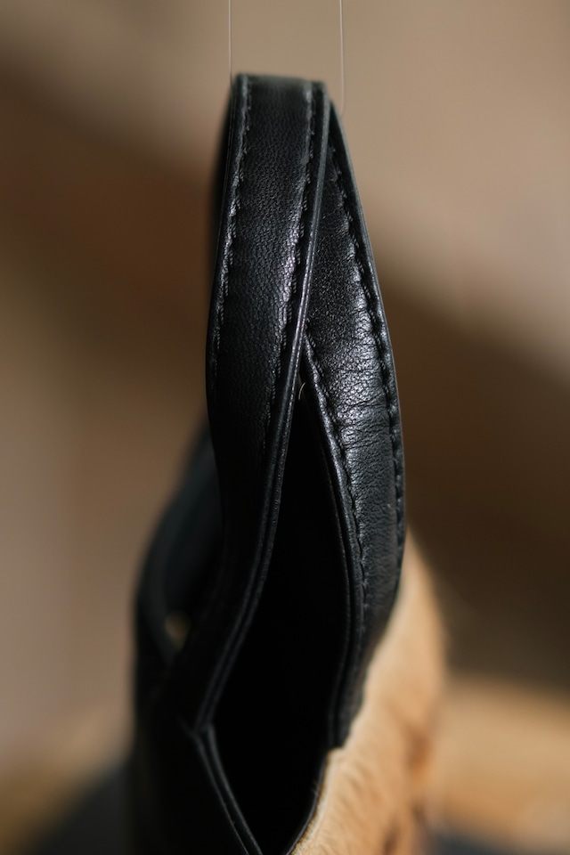 IORI/"LOEWE" 2face mini hand bag/leather × haircalf