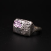 【1点もの】プリミティブ ピンキーリング サファイア 長方形 #5