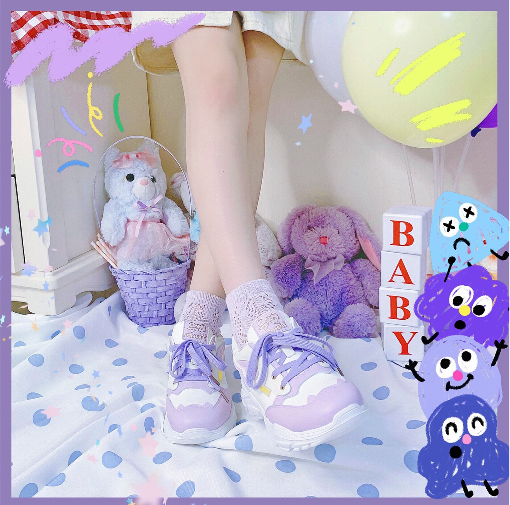 417 ロリータ靴 レディース ゆめかわいい スニーカー シューズ 学生靴 コスプレ G0a5g1 Lachouette