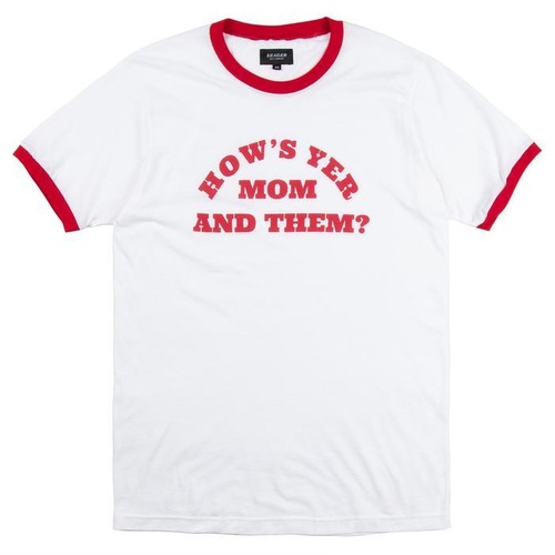 SEAGER #The Debbie Ringer Tee Red/White