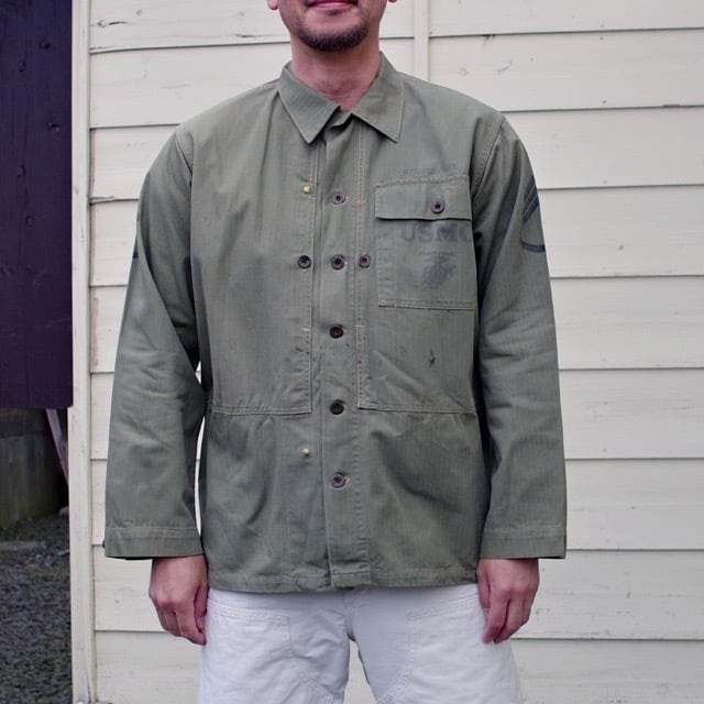 1940s USMC P-44 HBT Jacket / アメリカ 海兵隊 / ステンシル