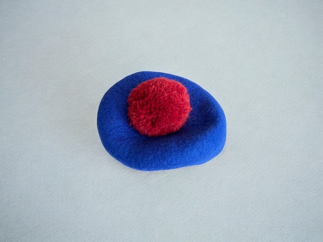 ミカヅキクロッキー　ポンポンベレー帽　45㎝(3ヶ月〜6ヶ月)