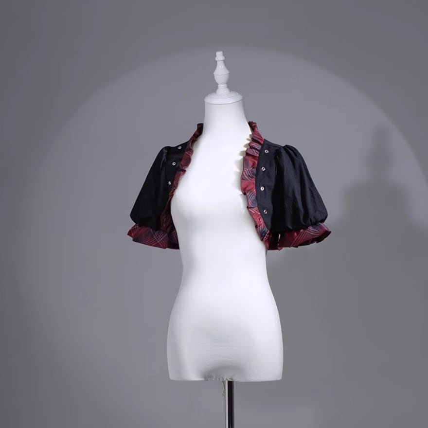 SEASONZ キラキラ アイドル衣装 ボレロ ジャケット チェック柄 ボーカル衣装 ライブ衣装 ステージ イベント衣装